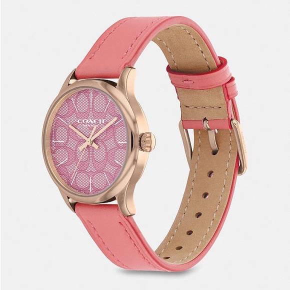 NEW IN BOX COACH 32mm RUBY WATCH WITH SIGNATURE FACE - Picture 2 of 16